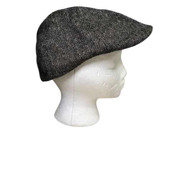 Dockers Newsboy Wool Blend Cabbie Golf Driver Hat Cap Men's Size L/XL Black 90's - Picture 1 of 7